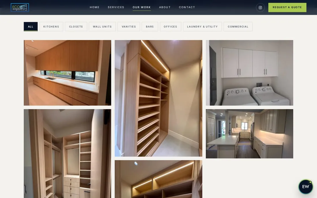 Gallery with filters