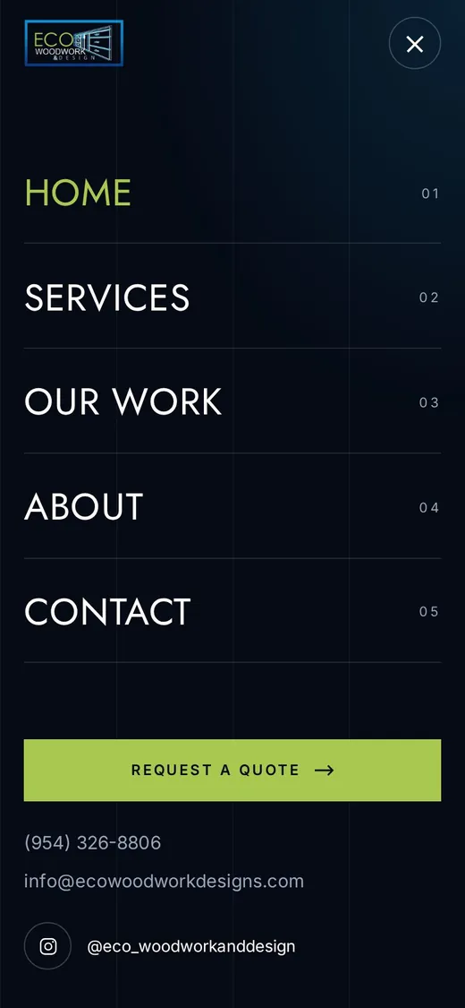 Mobile menu
