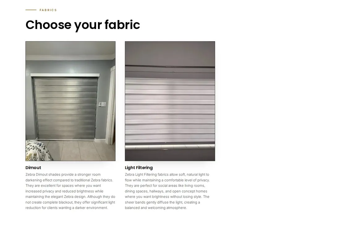 Zebra fabrics