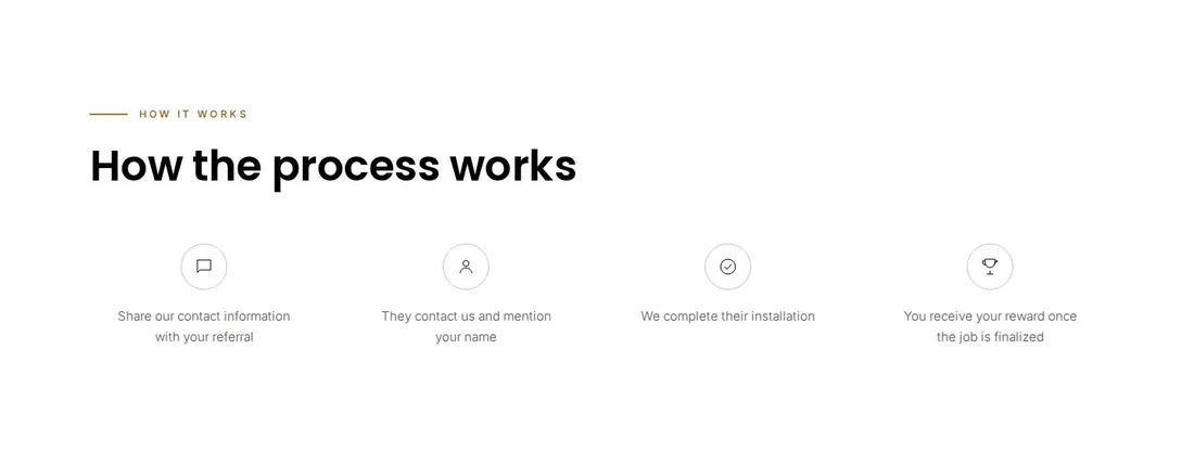 How the referral program works